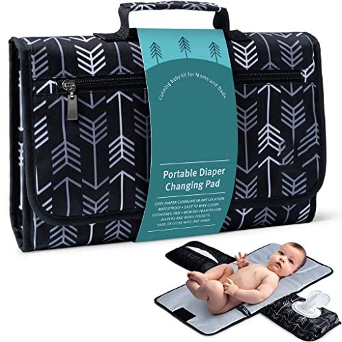 SNOWIE SOFT® Baby Changing Pad, Portable Changing Pad for Baby Diaper Bag or Changing Table Pad. One-Hand Diaper Change Pad. Baby Shower Gifts, Newborn Baby Essentials, Unisex Baby Stuff SNOWIE SOFT® Baby Changing Pad, Portable Changing Pad for Baby Diaper Bag or Changing Table Pad. One-Hand Diaper Change Pad. Baby Shower Gifts, Newborn Baby Essentials, Unisex Baby Stuff